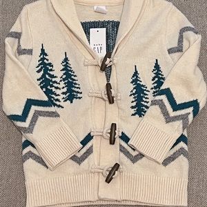 Baby GAP shawl collar sweater, NWT, size 2T